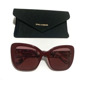 Dolce & Gabbana Red Butterfly Sunglasses 54mm